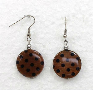 Boucle d'oreilles Rio marron