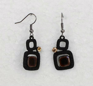 Boucle d'oreilles Vegas marron