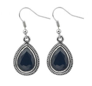 Boucle d'oreilles Trévise noir