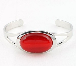 Bracelet Oeil de chat Adana rouge