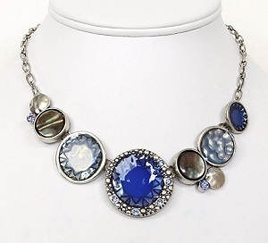 Collier fantaisie Adhara bleu