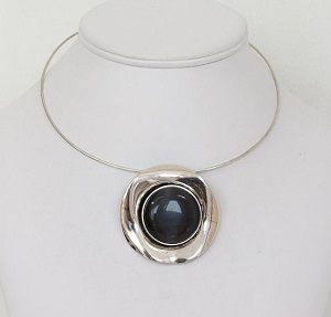 Collier oeil de chat Zumba anthracite