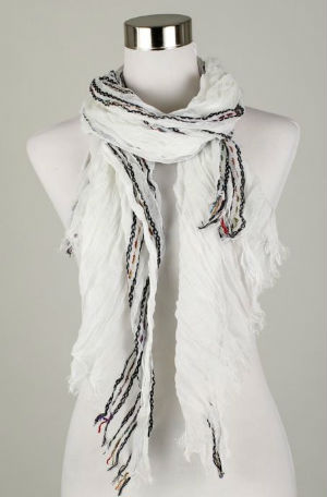 Foulard Casamance blanc