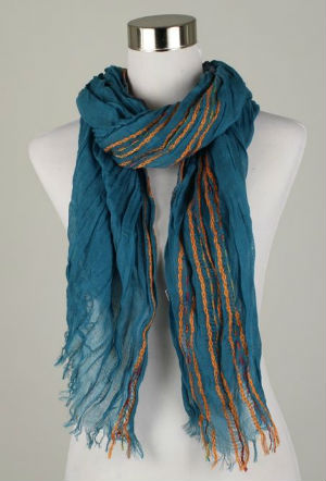 Foulard Casamance turquoise